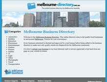 Tablet Screenshot of melbourne-directory.com.au